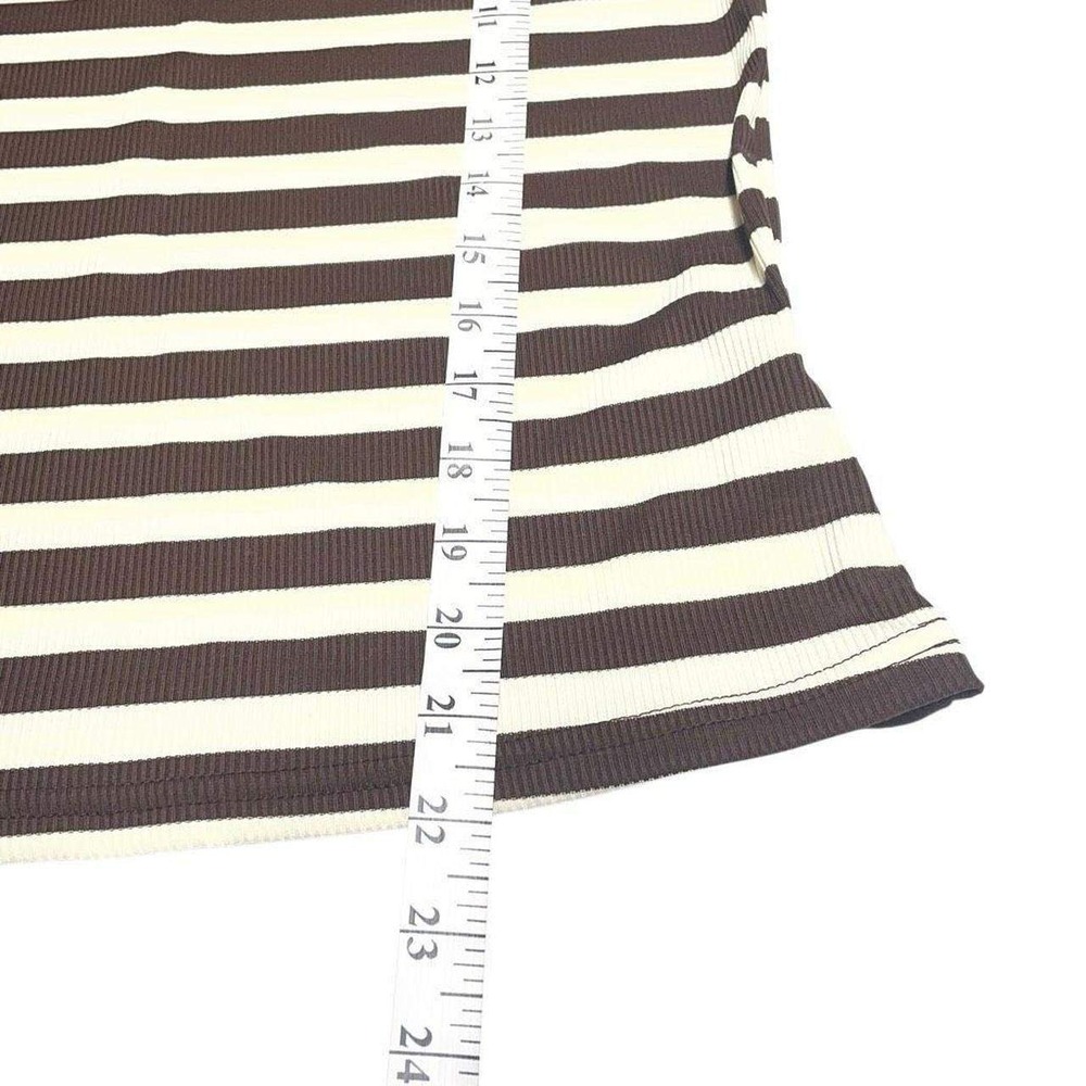 Dazy Brown‎ and Cream Striped Scoop Neck Tank - Picture 5 of 5